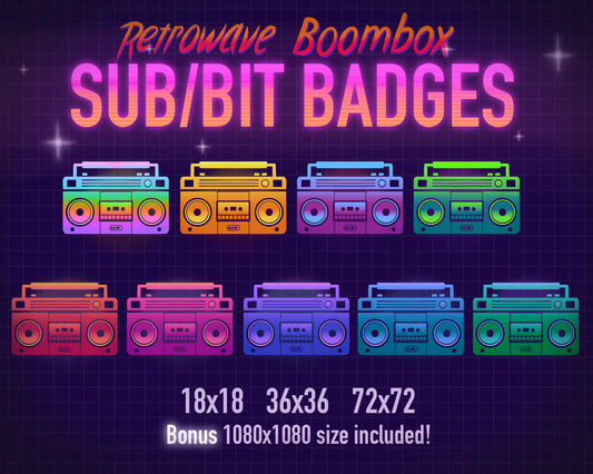 Boombox Badges