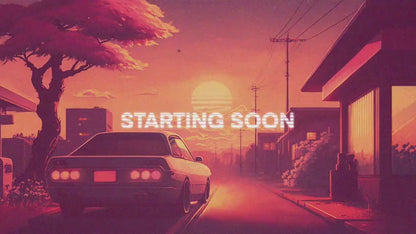 Retro Lofi Sunset Stream Package