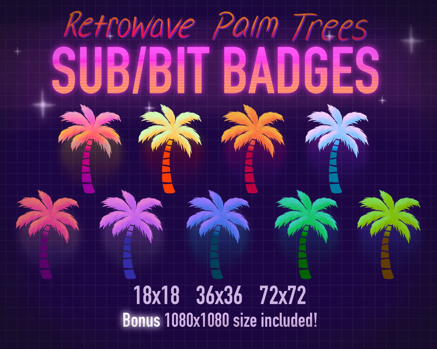 Palm Tree Badges