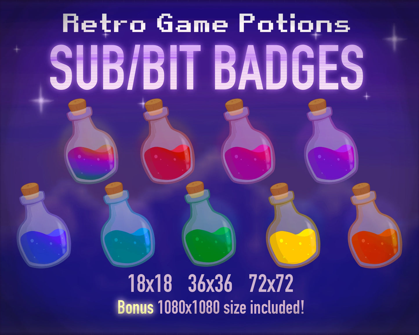 Game Potion Badges