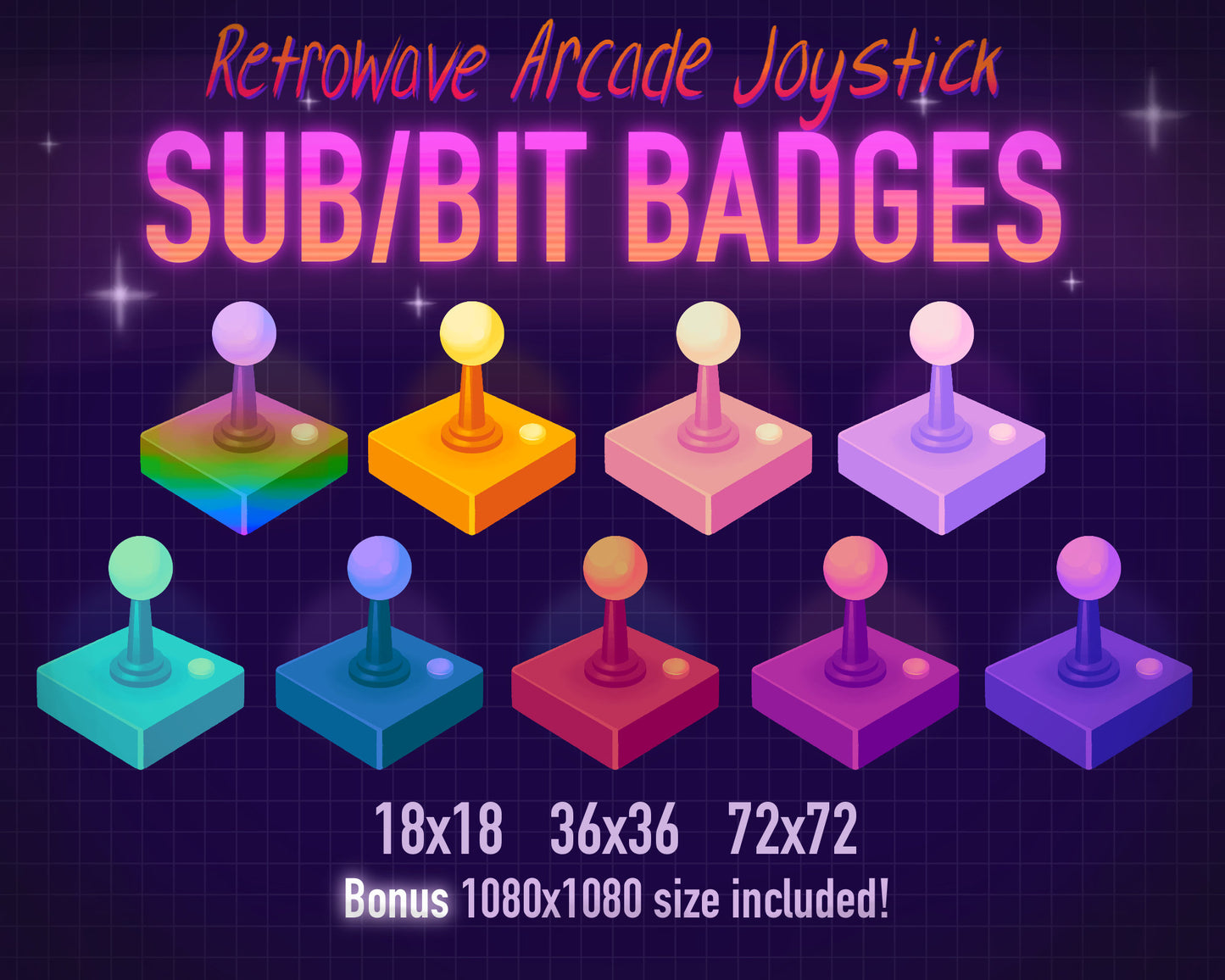 Arcade Joystick Badges