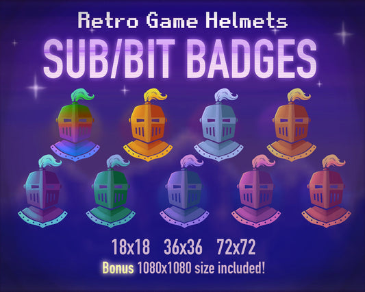 Knight Helmet Badges