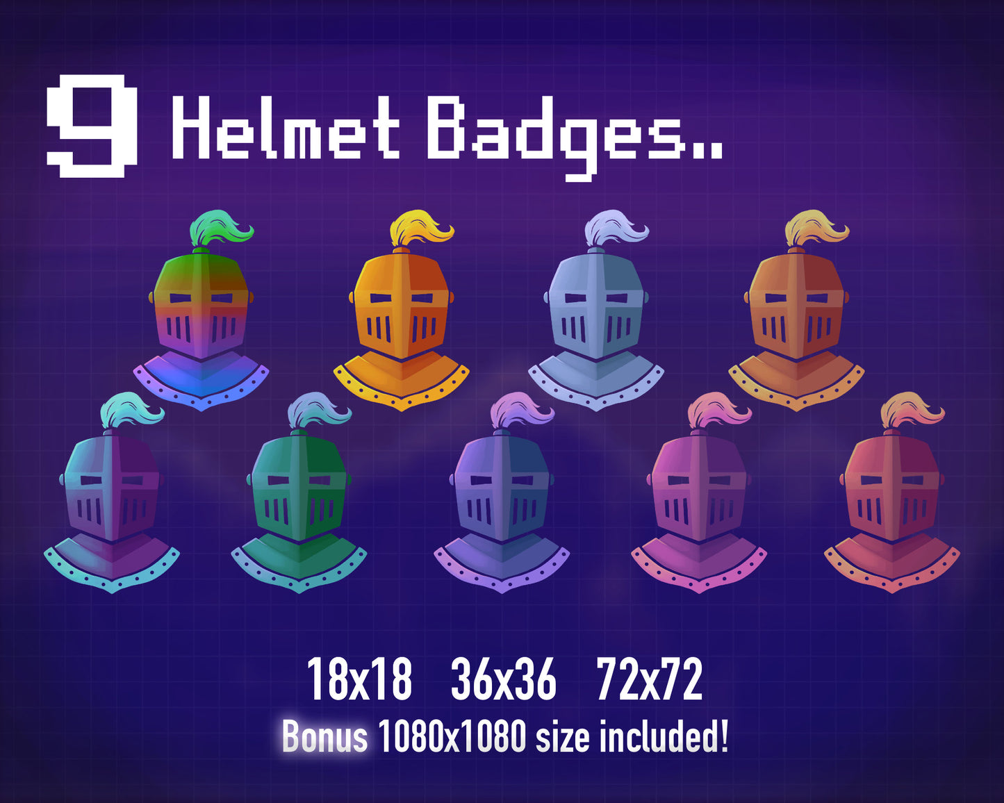 Retro Medieval Theme Twitch Sub/Bit Badges