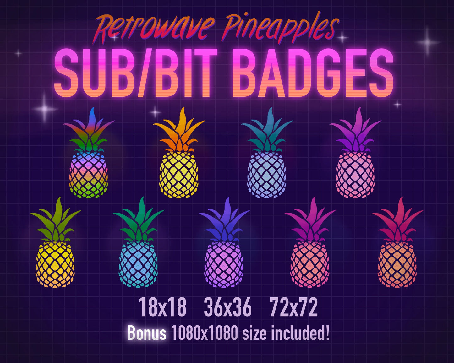 Pineapple Badges