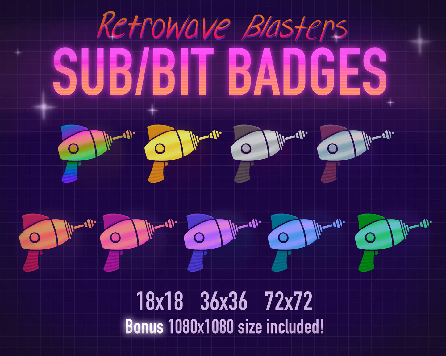 Alien Blaster Badges