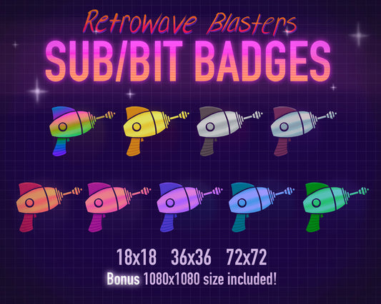 Alien Blaster Badges