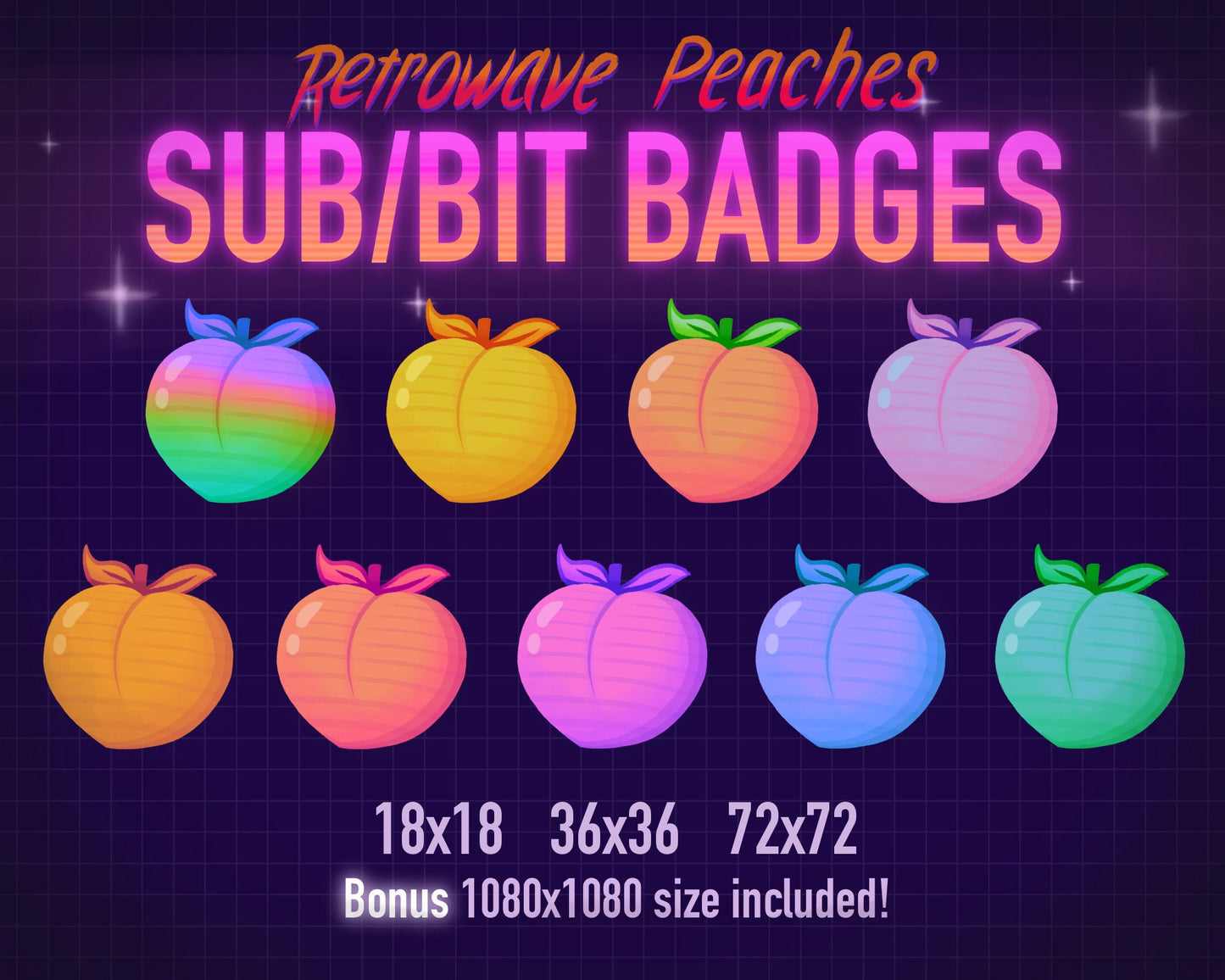 Peach Badges