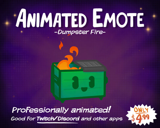 Dumpster Fire Emote