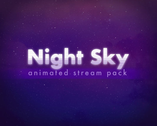 Night Sky Animated Stream Pack