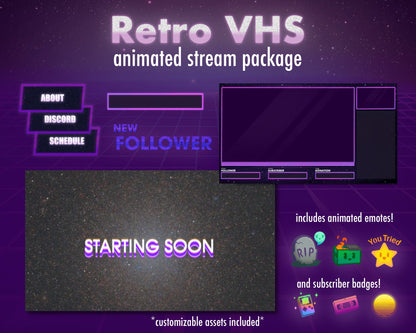 Retro VHS Stream Package