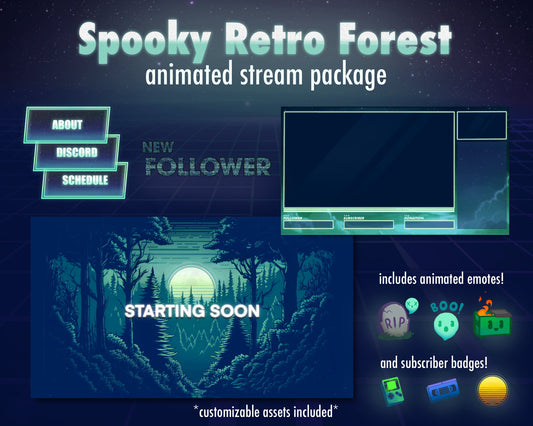 Spooky Retro Forest Stream Package