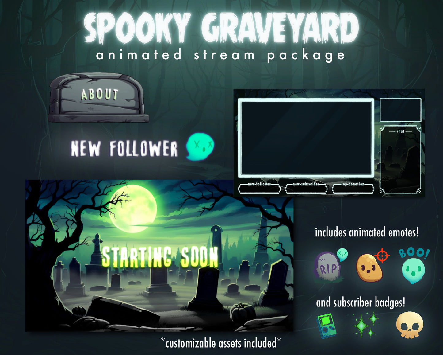 Spooky Graveyard Stream Package